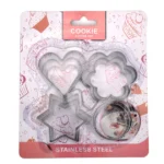 Set forme metalice pentru fursecuri, 12 bucati, 4 modele, 3 marimi - decupatoare aluat biscuti