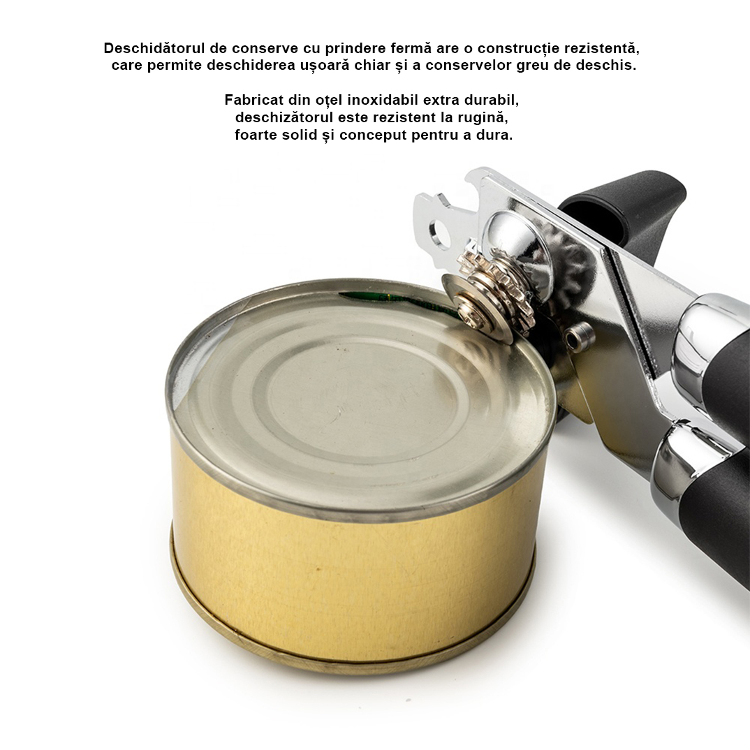 Set deschizatoare bucatarie premium – Tirbuson somelier lemn trandafir + Deschizator conserve inox multifunctional - imagine 20