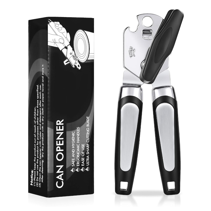 Set deschizatoare bucatarie premium – Tirbuson somelier lemn trandafir + Deschizator conserve inox multifunctional - imagine 13