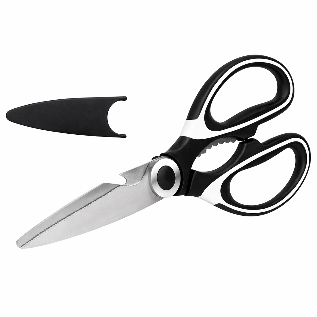 Foarfeca de bucatarie si gradina, heavy duty, multifunctionala, inox, cu functie de spargere nuci, deschidere sticle - imagine 17