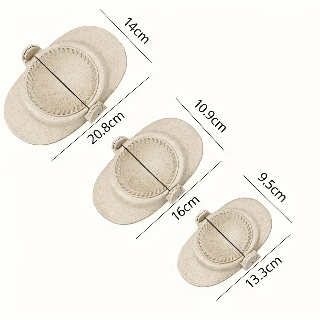 Set forme bucatarie pentru aluat – 3 matrite galuste, ravioli, empanadas + 12 forme metalice fursecuri (4 modele, 3 marimi) - imagine 7